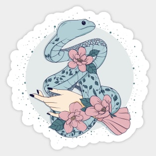 Snaking Around Sticker